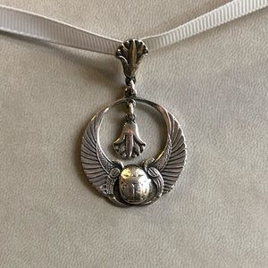 **SOLD** Lotus Scarab Pendant